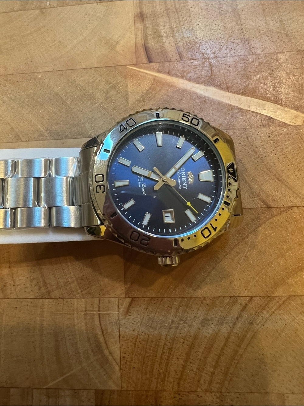 New Orient Stainless Steel Diver Watch - Blue Face - Picture 3 of 9